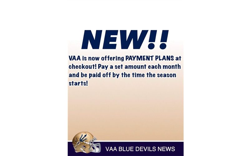 Payment Plans Available for Football and Basketball Registration