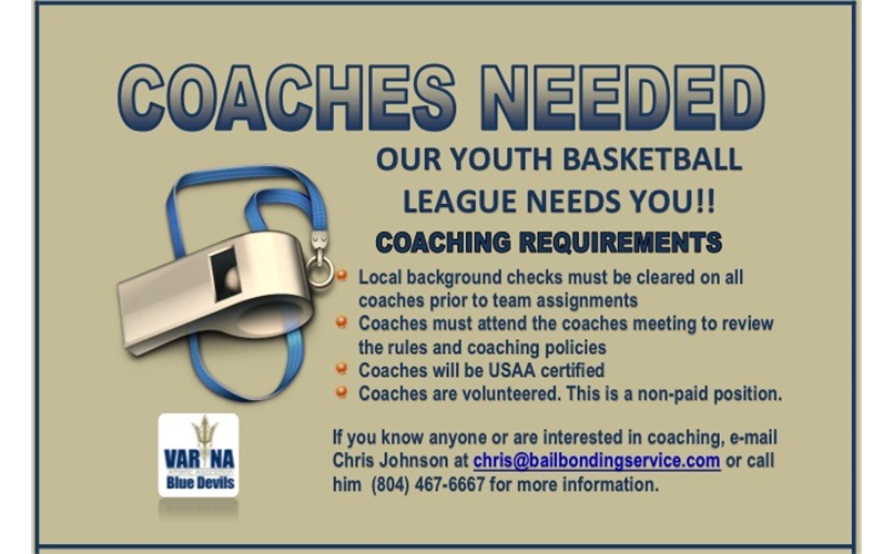 Basketball Coaches Needed!!
