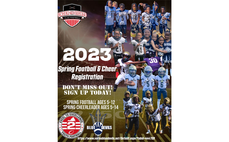 2023 Spring Football Registration is OPEN!!!