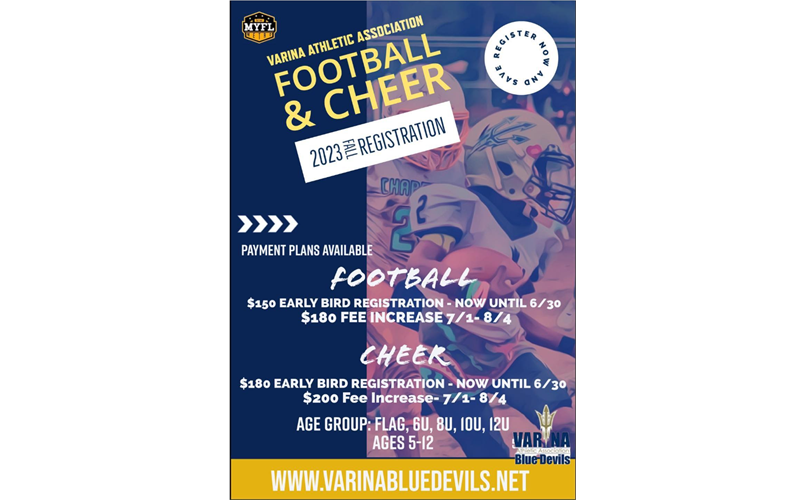 2023 Fall Football Registration is OPEN!!!