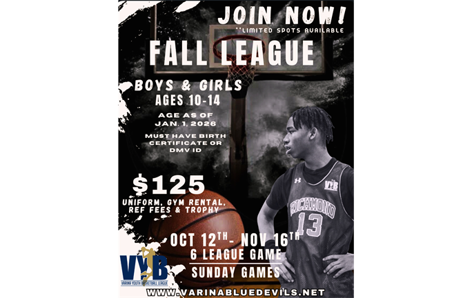 2025 Fall Basketball (Ages 10 - 14)