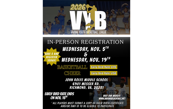 2026 Basketball In-Person Registration